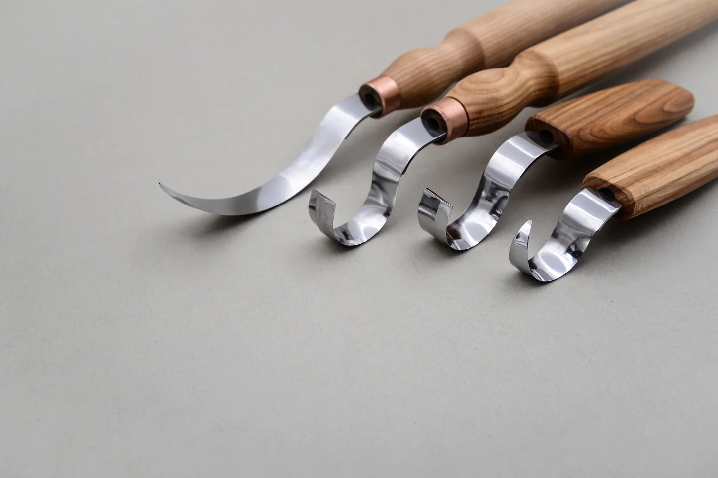 BeaverCraft S11 Wood Carving Hook Knife Tool Set of 4 Tools