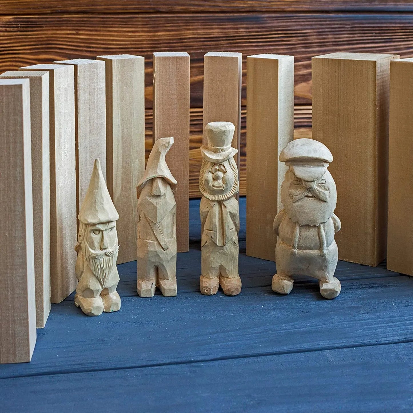 BeaverCraft BW10 Set of Basswood Wood Carving Hobby Blocks 10 pcs