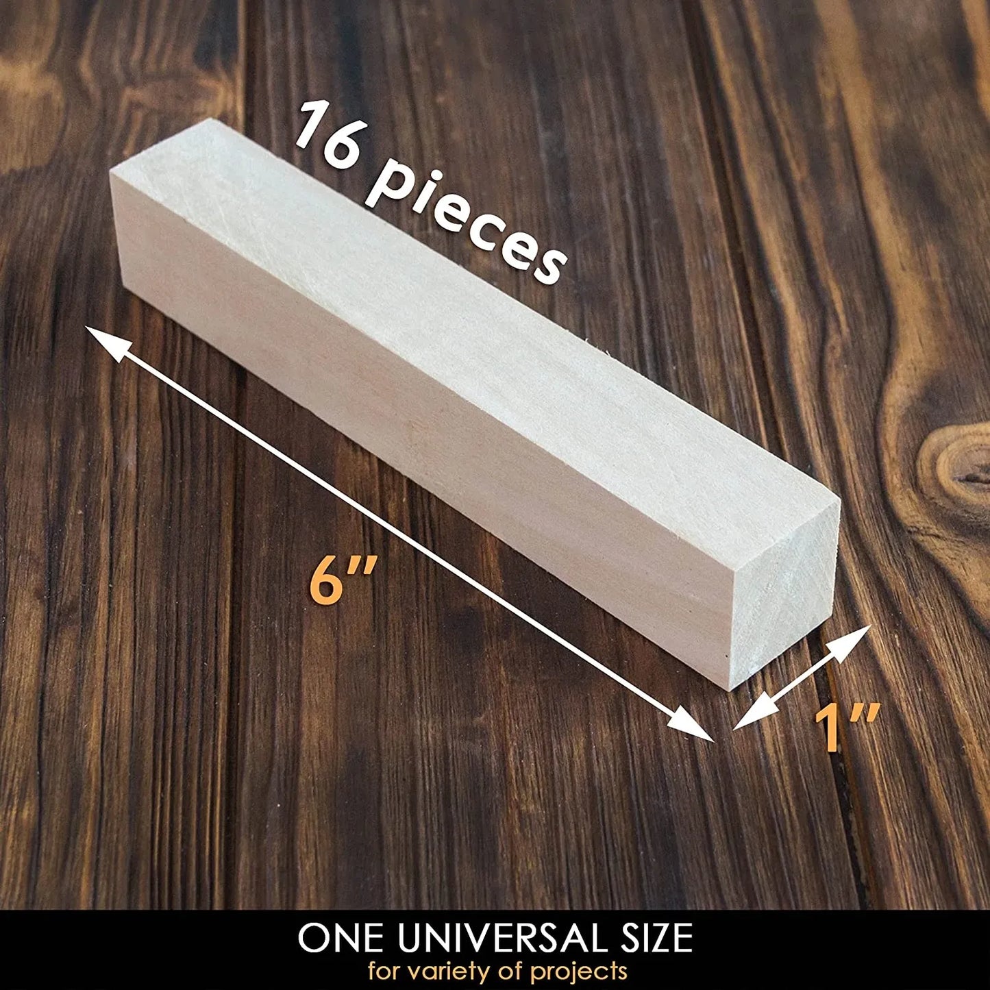 BeaverCraft BW16 Set of Basswood Wood Carving Hobby Blocks 16pcs