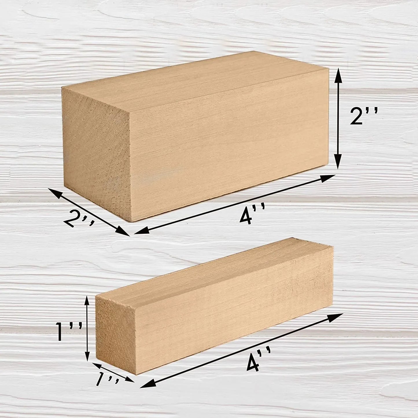BeaverCraft BW1 - Wood Carving Blocks Set of Basswood