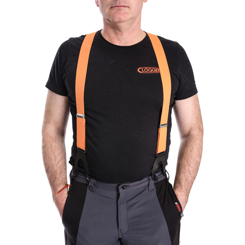 Clogger Premium Braces Orange Button On Option