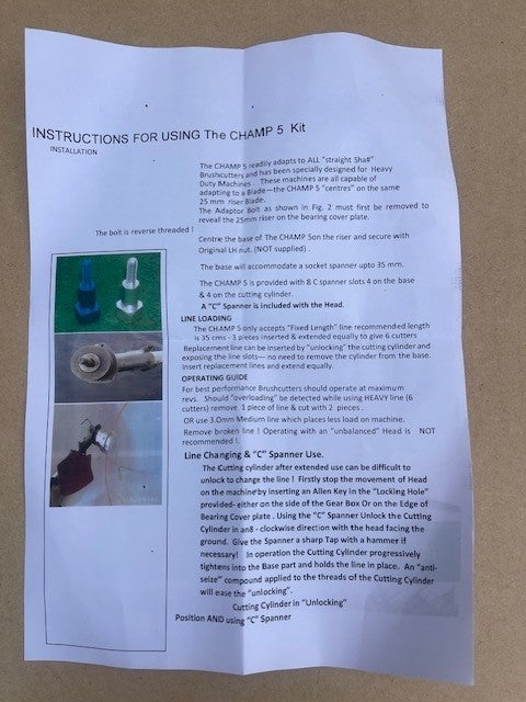 ABH ALEX BRUSHCUTTER HEADS CHAMP 5 ALLOY TRIMMER HEAD AB1325