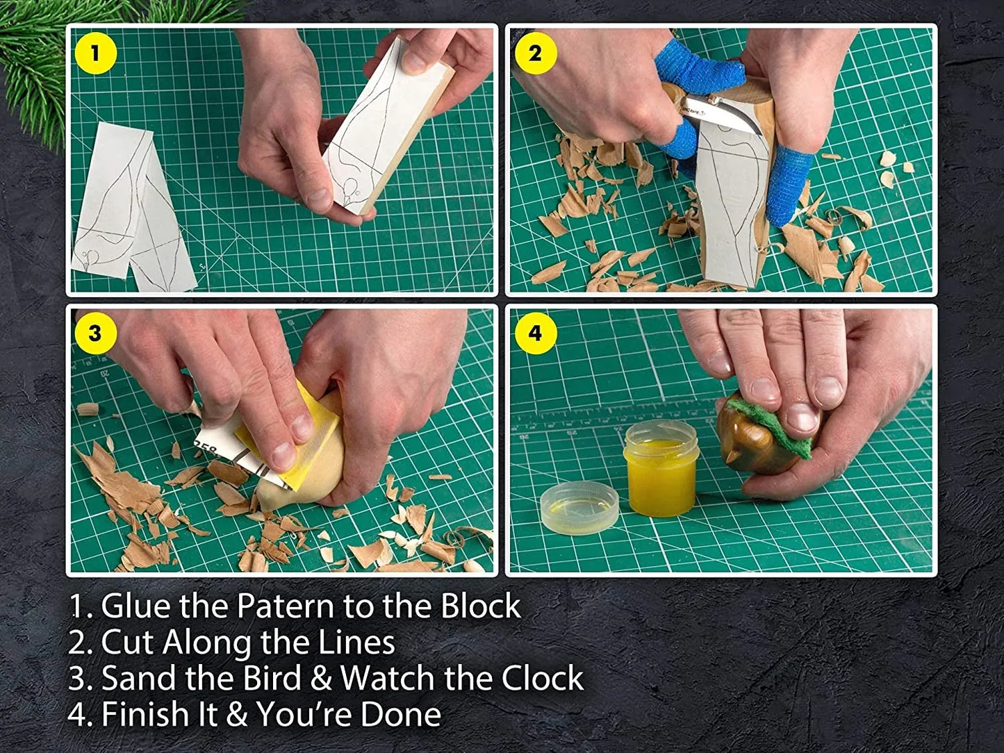 BeaverCraft DIY01 Comfort Bird Wood Carving Hobby Kit Complete Starter Whittling Kit for Beginners Adults Teens and Kids