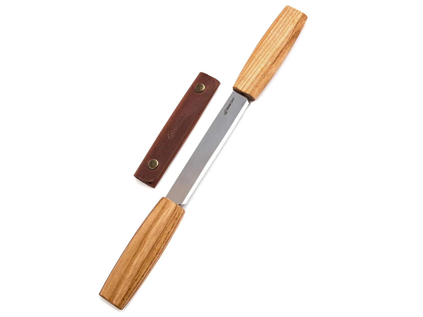 BeaverCraft DK2S Drawknife in Leather Sheath