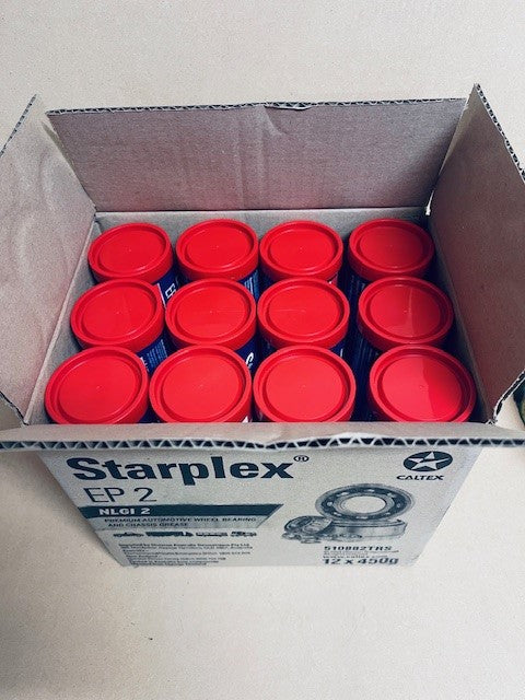 CALTEX CX Delo Starplex EP2 Blue Grease 450g, Box of 12