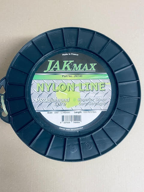 JAK Max Pro-Diamond Core Brushcutter Trimmer Line Square - .095"/2.40mm, 5lb Reel JM740