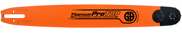 GB FORESTRY Pro Top Titanium Sprocket Nose Chainsaw Guide Bar - 25 Inch 3/8" .063" D025 Mount