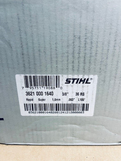 Stihl Chainsaw Chain 100 Foot Roll - RS Comfort 36RSC 3/8 .063 Full Chisel