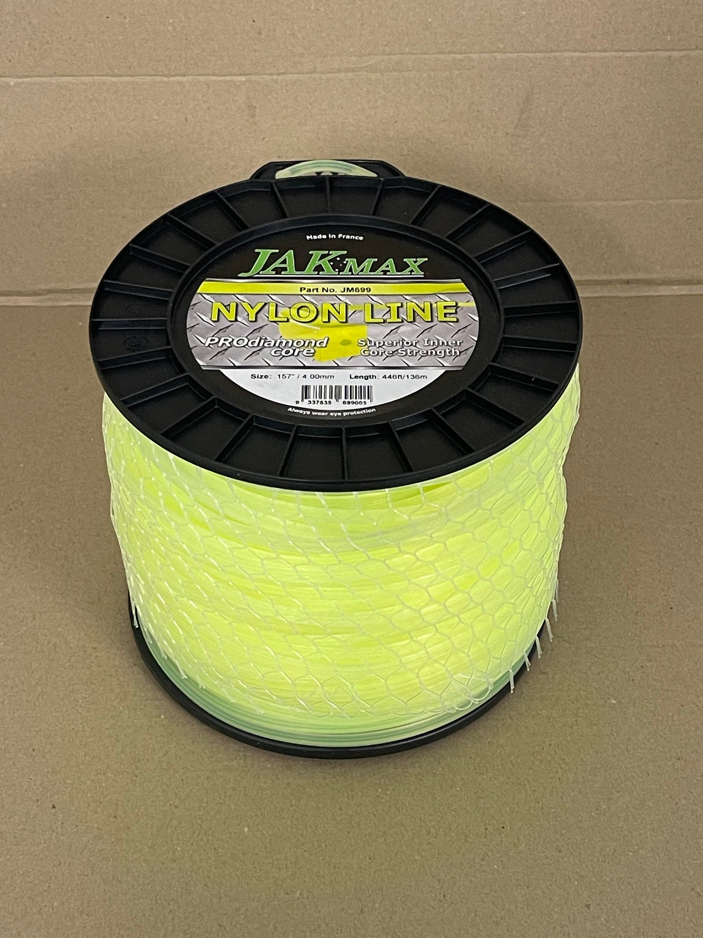 JAK Max Pro-Diamond Core Brushcutter Trimmer Line Square - .155"/4.00mm, 5lb Reel JM699
