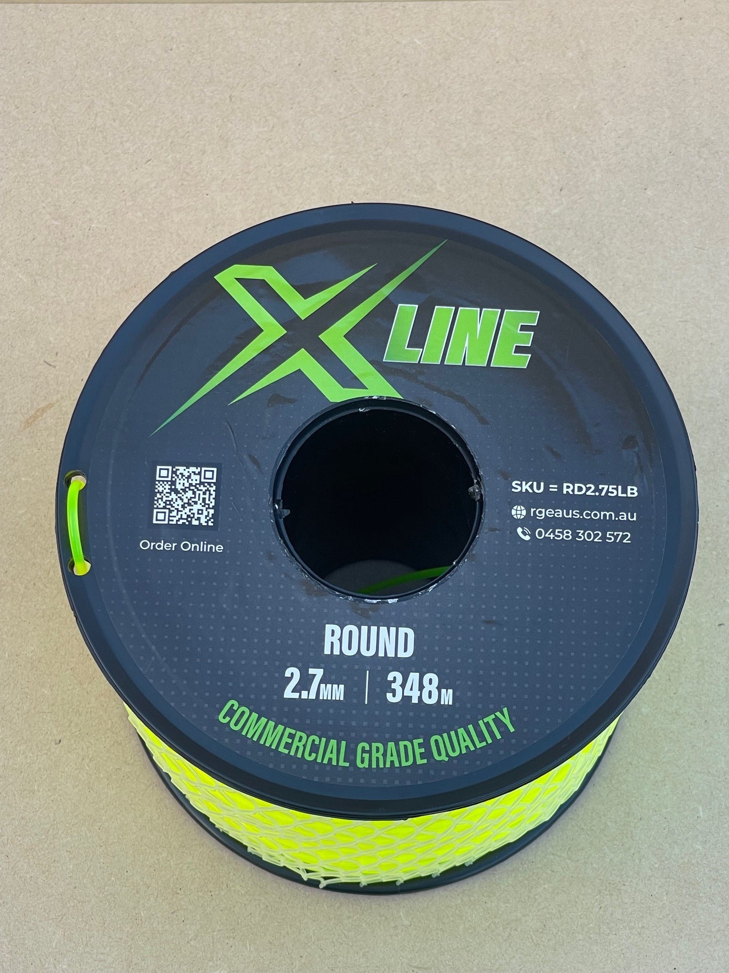 X-LINE 2.7mm Round Commercial Grade Brushcutter Trimmer Line 348m Spool