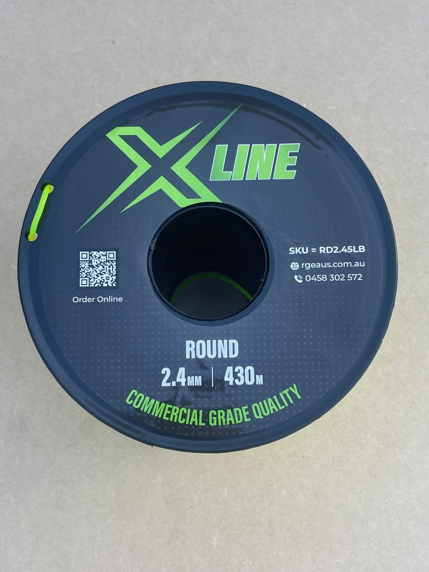 X-LINE 2.4mm Round Commercial Grade Brushcutter Trimmer Line 430m Spool