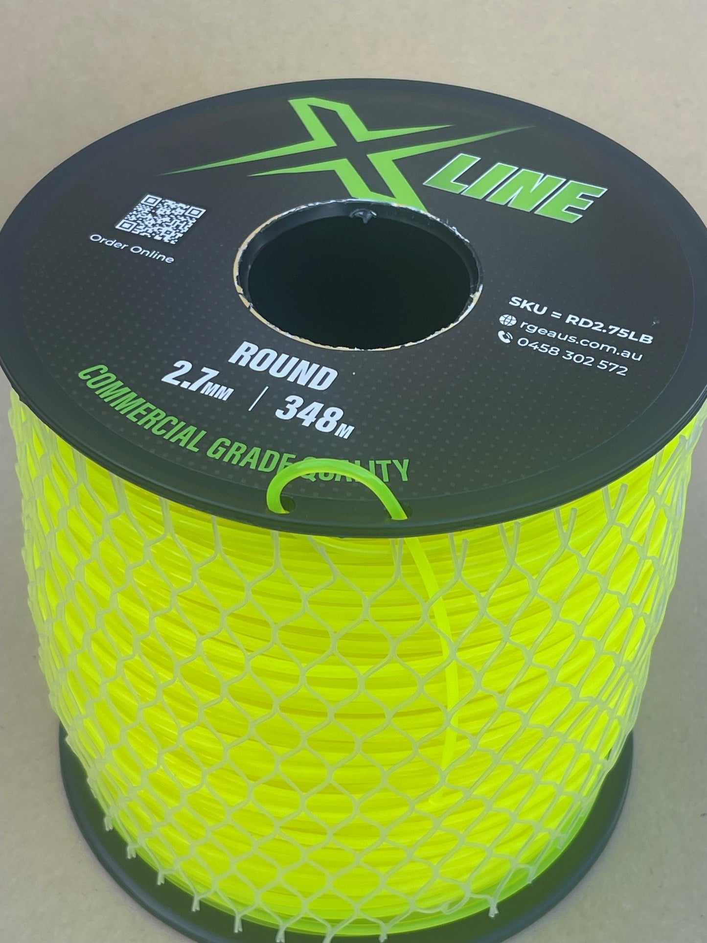 X-LINE 2.7mm Round Commercial Grade Brushcutter Trimmer Line 348m Spool