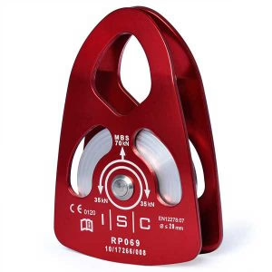 ISC Extra Large Single Pulley -Aluminium 70kN Bushing