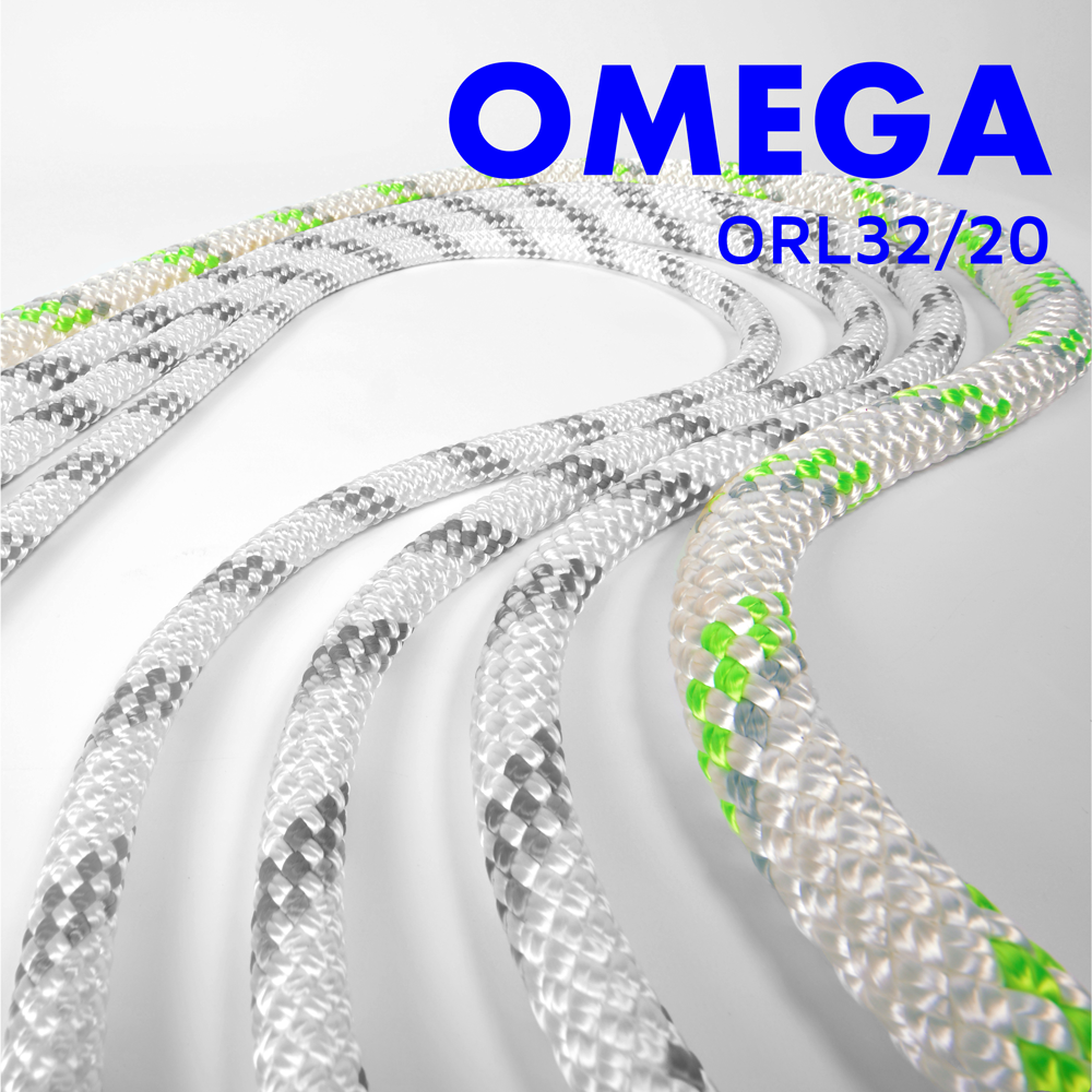 STEIN OMEGA 20 Rigging Line ORL 32/20 (White with Green Fleck) 50m