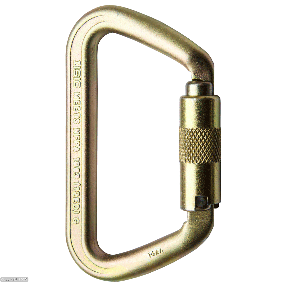 ISC Steel Oval Screwgate Supersafe Karabiner – 25kN