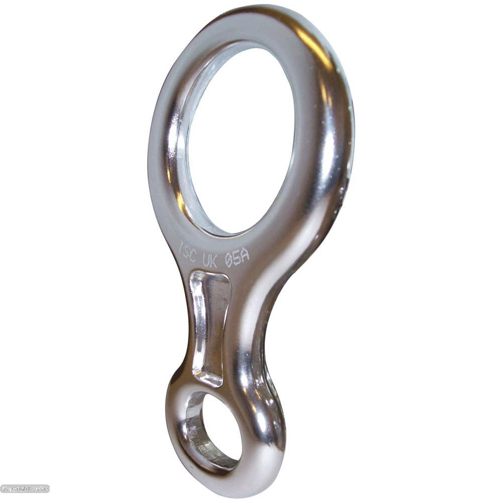 ISC Small Aluminium Figure of 8 - 25kN Polished