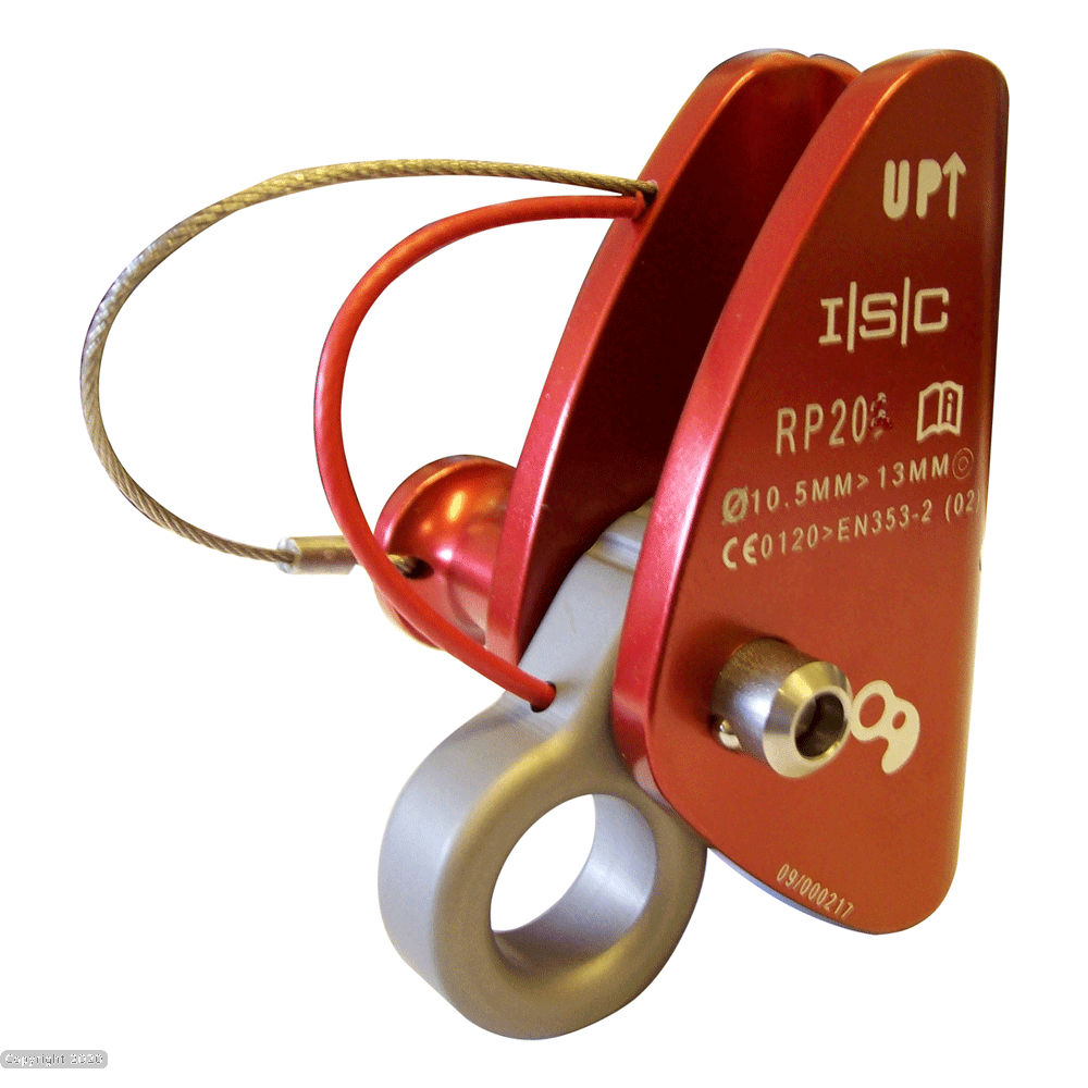 ISC Red Rope Grab Pip-Pin Cam Large for 14mm-16mm Rope