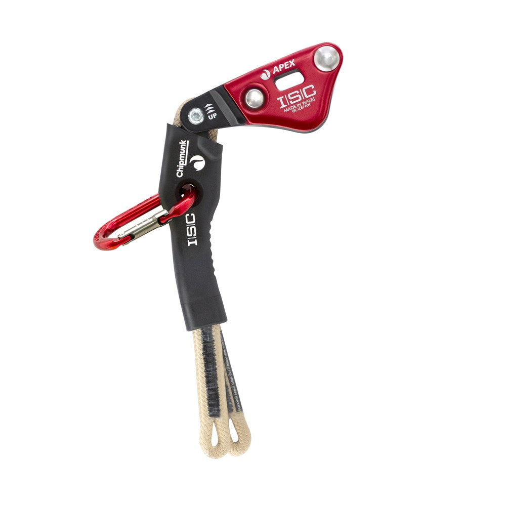 ISC Squirrel FLEX Tether with Accessory Karabiner Red