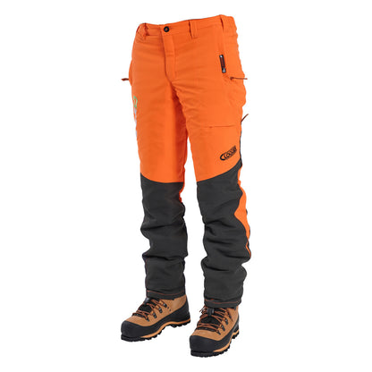 Clogger Orange Zero Gen2 Trousers Front And 360 Calf Protection UL Cert