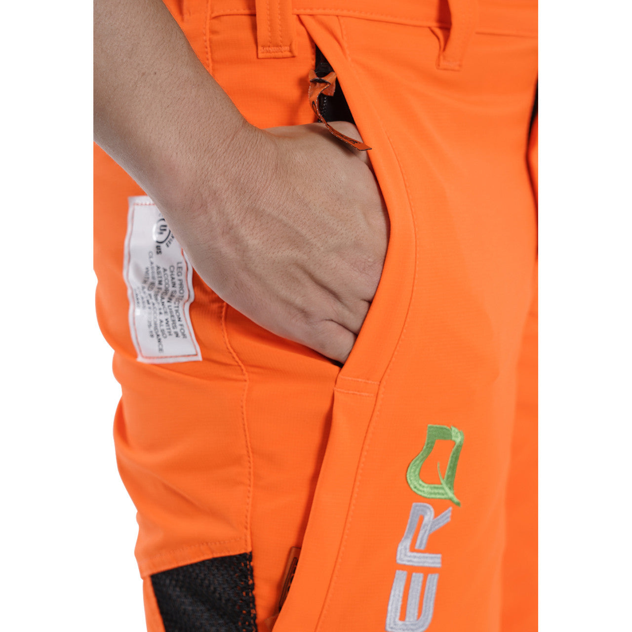 Clogger Orange Zero Gen2 Trousers Front And 360 Calf Protection UL Cert