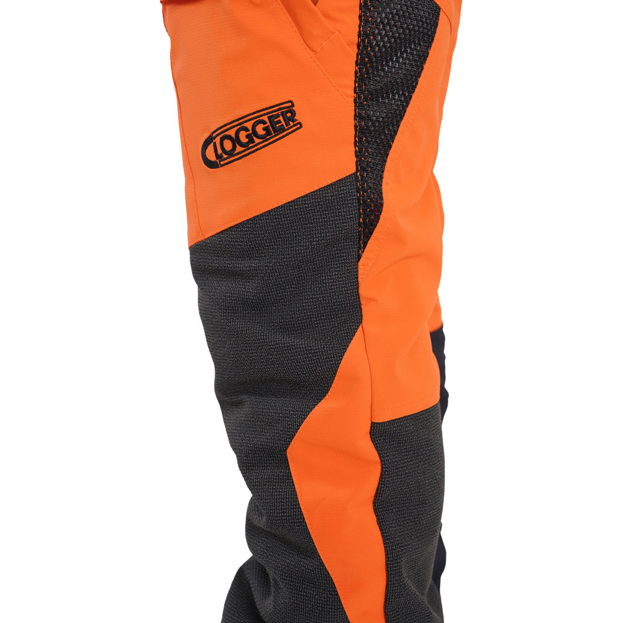 Clogger Orange Zero Gen2 Trousers Front And 360 Calf Protection UL Cert