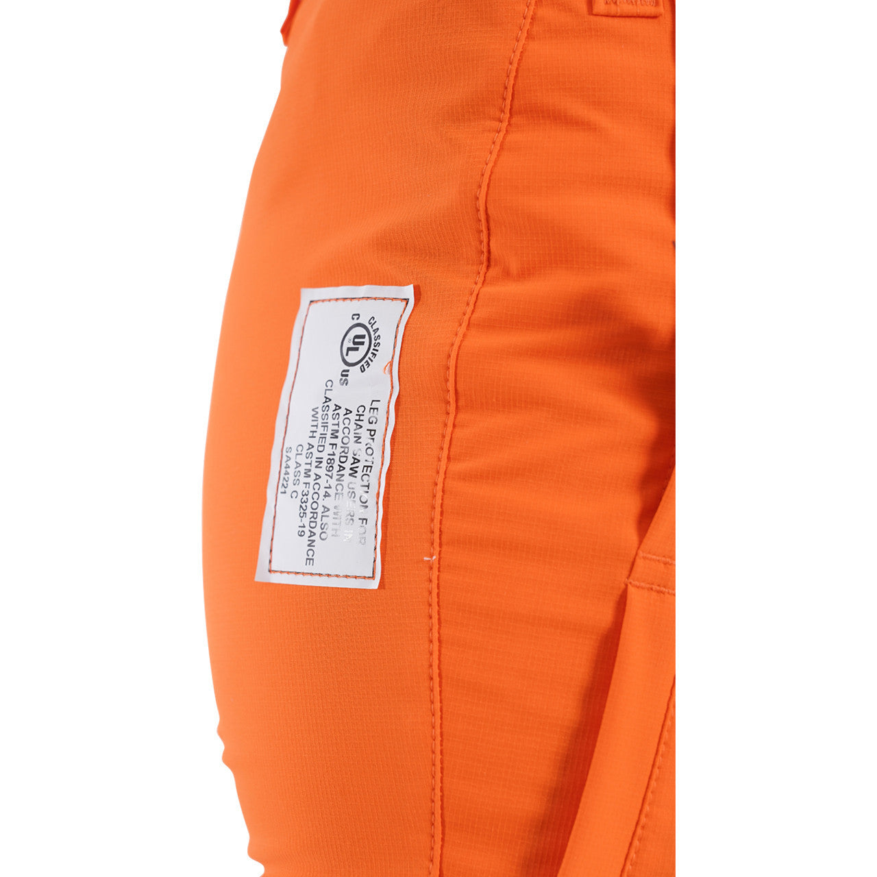 Clogger Women's Orange Zero Gen2 Trousers Front And 360 Calf Protection UL Cert