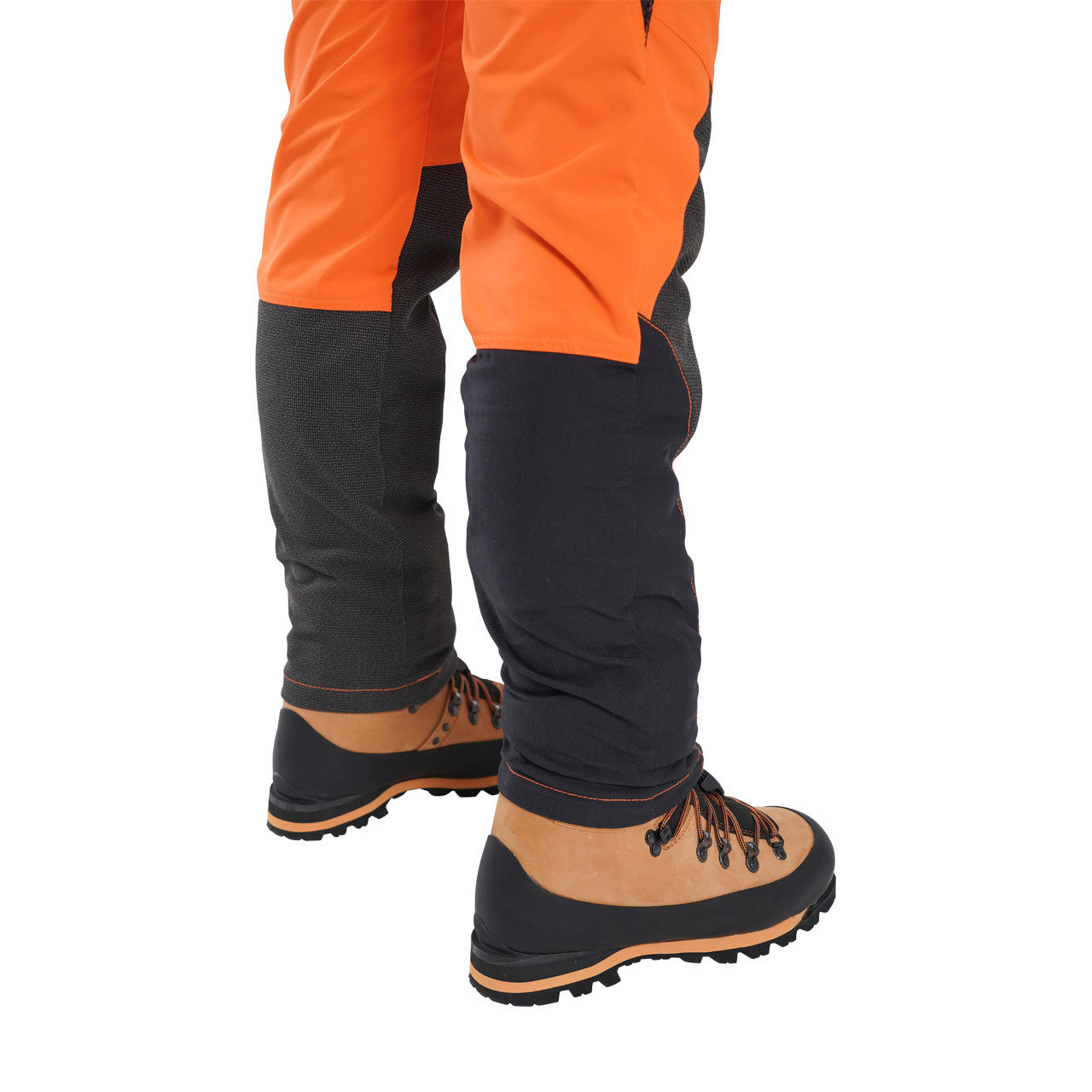 Clogger Women's Orange Zero Gen2 Trousers Front And 360 Calf Protection UL Cert