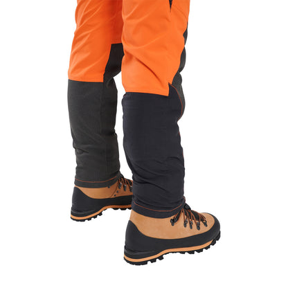 Clogger Women's Orange Zero Gen2 Trousers Front And 360 Calf Protection UL Cert