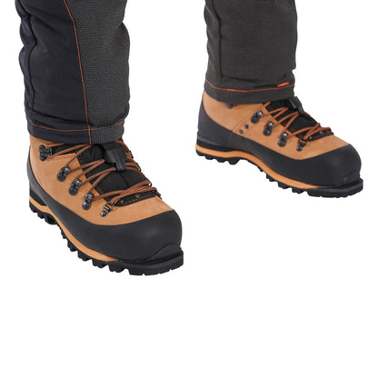 Clogger Women's Orange Zero Gen2 Trousers Front And 360 Calf Protection UL Cert