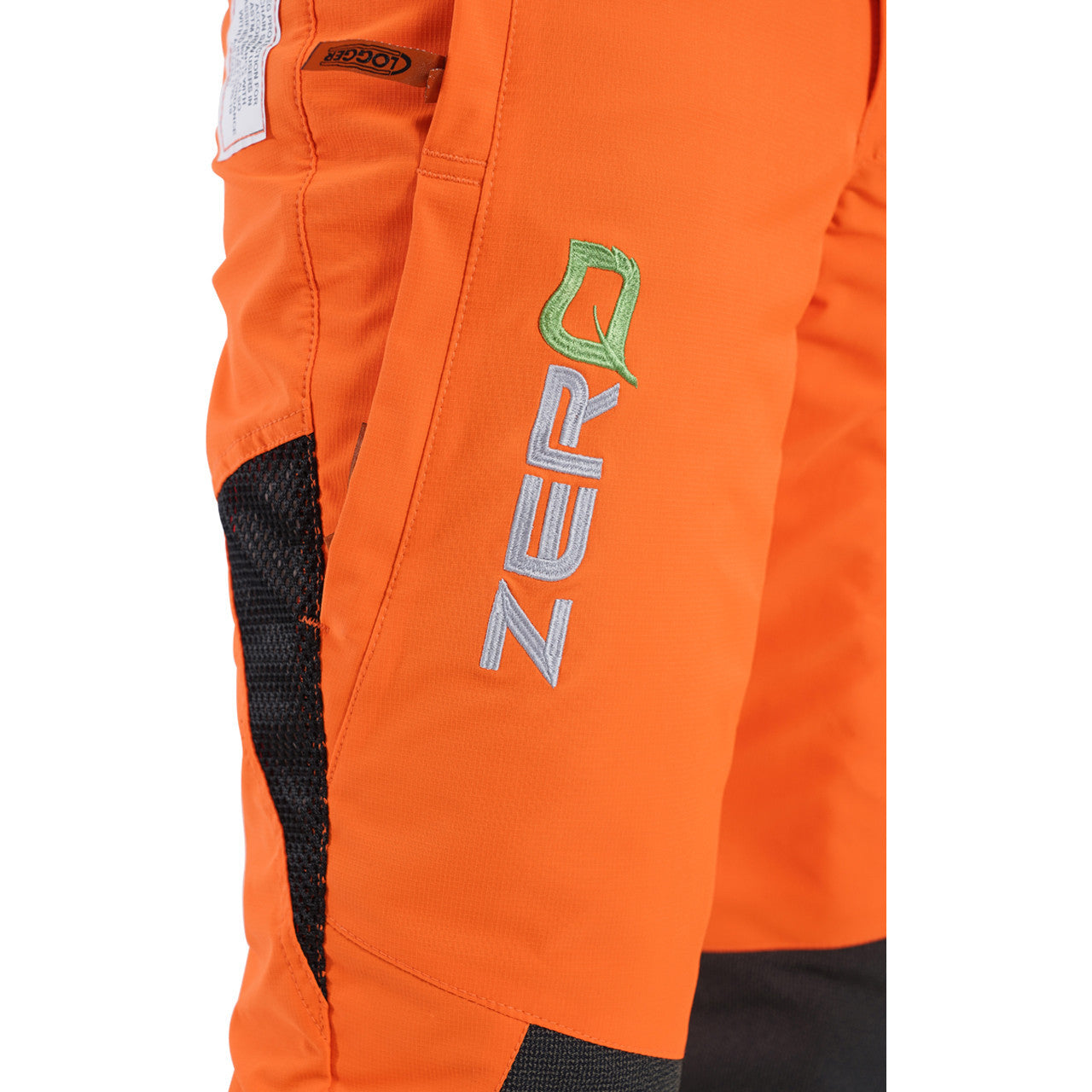 Clogger Women's Orange Zero Gen2 Trousers Front And 360 Calf Protection UL Cert