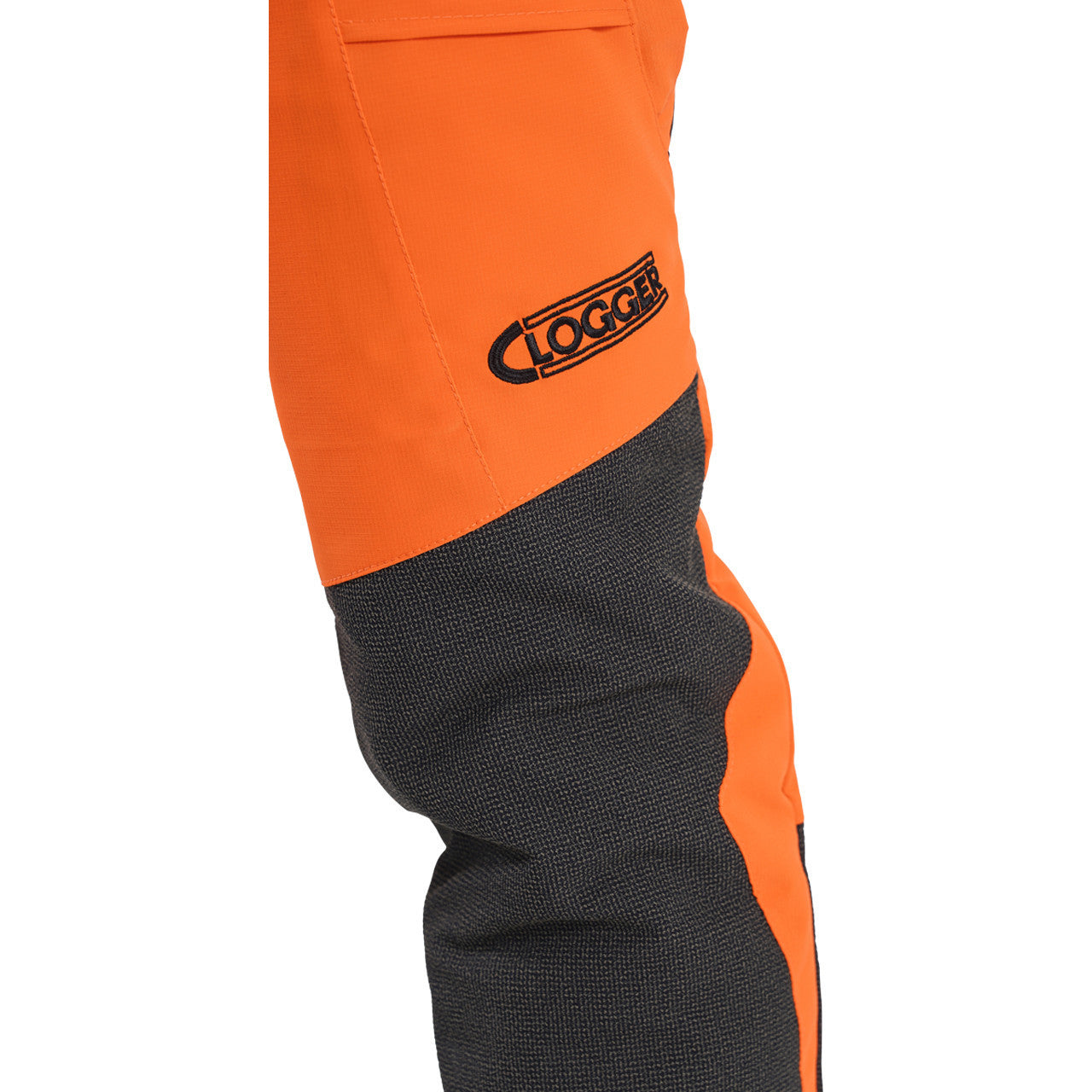Clogger Women's Orange Zero Gen2 Trousers Front And 360 Calf Protection UL Cert