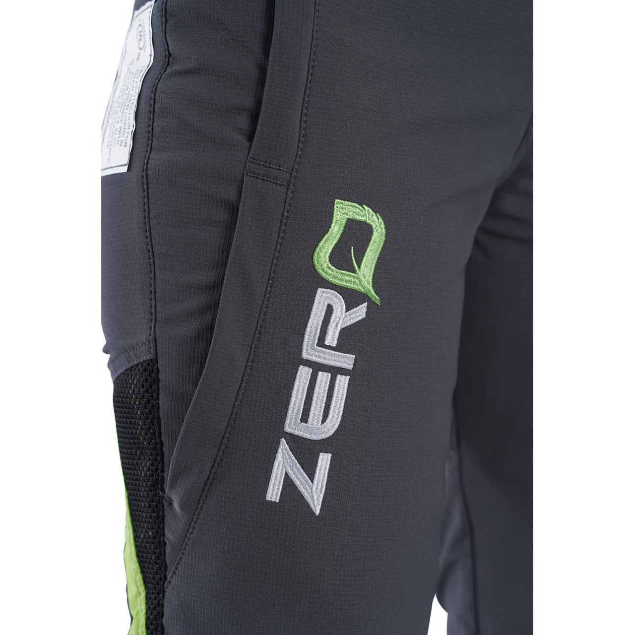 Clogger Grey/Green Women's Zero Gen2 Trousers Front And 360 Calf Protection UL Cert