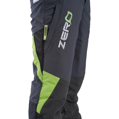 Clogger Zero Gen2 Light and Cool Men's Chainsaw Trousers - Grey/Green - Small Std Leg Length