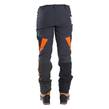 Clogger Men's Zero Gen2 Chainsaw Trousers Grey/Orange