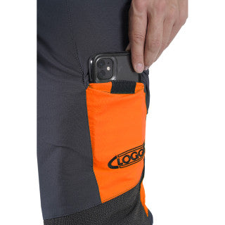 Clogger Zero Gen2 Light and Cool Men's Chainsaw Pants Orange Flash Size Medium Standard Leg Option