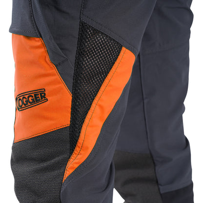 Clogger Women's Zero Gen2 Chainsaw Trousers Grey/Orange