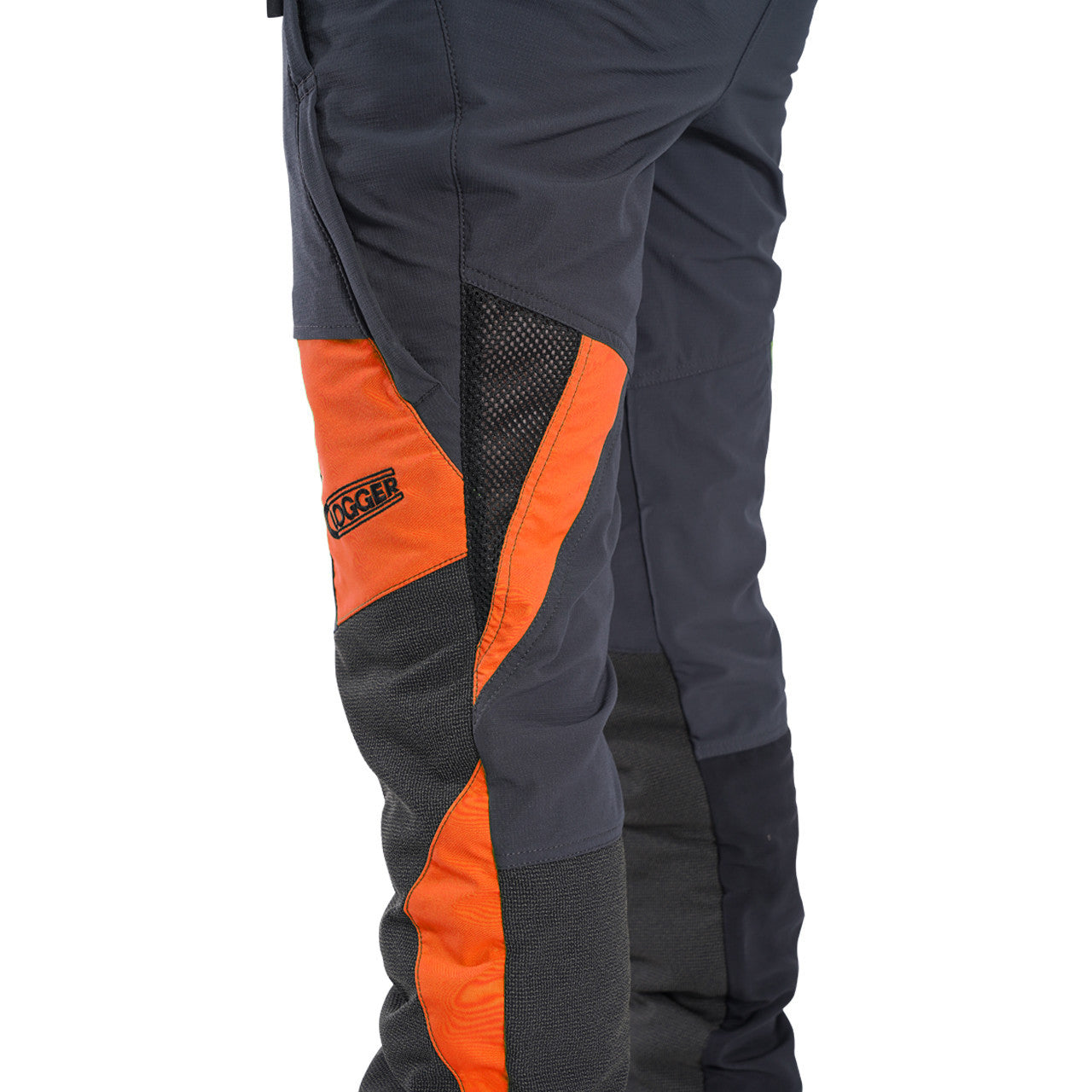 Clogger Women's Zero Gen2 Chainsaw Trousers Grey/Orange