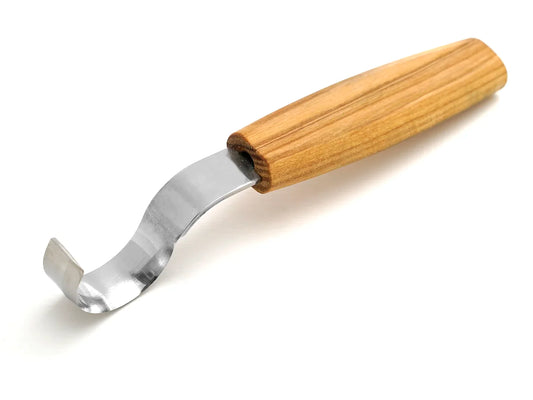BeaverCraft SK2S Oak – Spoon Carving Knife 30 mm with Oak Handle with leather sheath