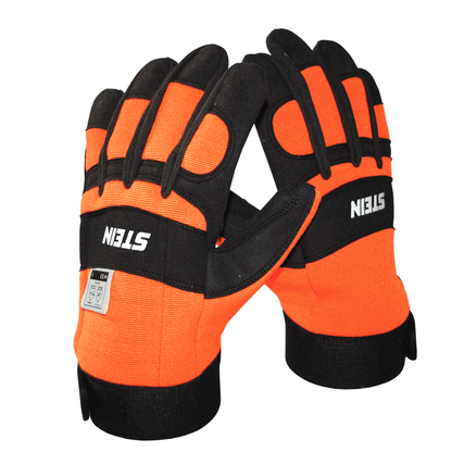 STEIN Chainsaw Gloves, Velcro Cuff - Left Hand Protection Size 10