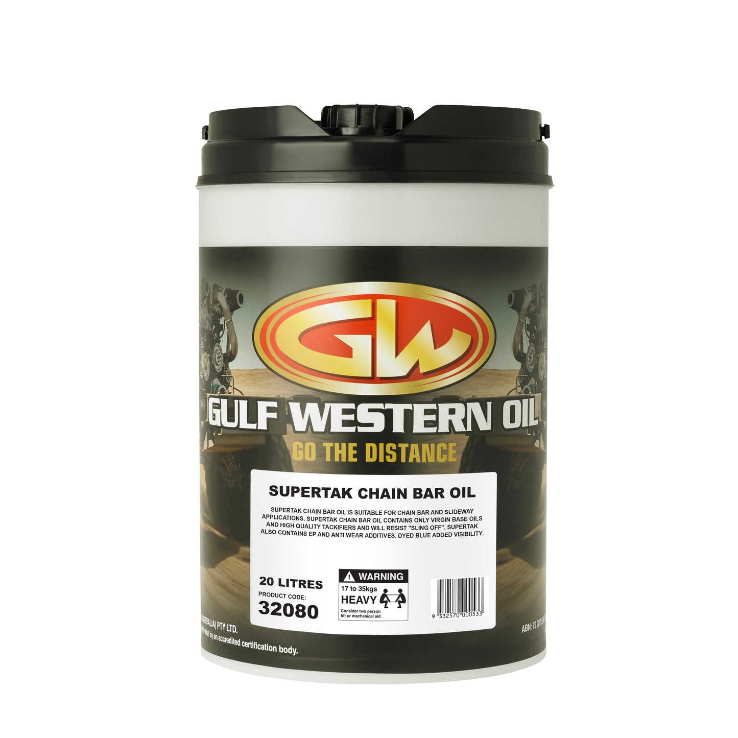 GULF WESTERN Supertak Chainsaw Chain & Bar Oil - 20L Drum / 32080