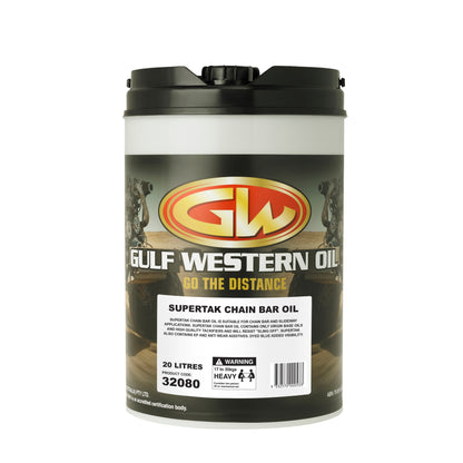 GULF WESTERN Supertak Chainsaw Chain & Bar Oil - 20L Drum / 32080