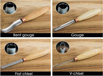 BeaverCraft SC01 - Gouge Wood Carving Tools Set