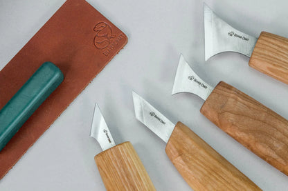 BeaverCraft S05 book - Chip Wood Carving Knives Set in a Book Case