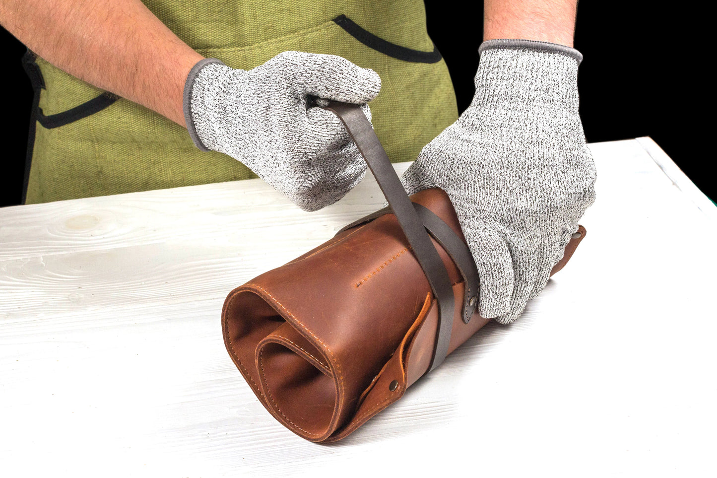 BeaverCraft TR8X - Leather Tool Storage Roll for 8 Tools