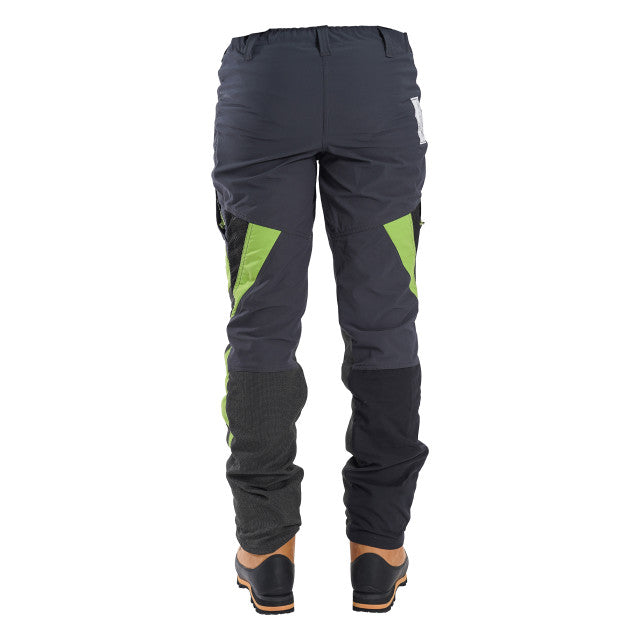 Clogger Zero Gen2 Light and Cool Men's Chainsaw Trousers - Grey/Green - XS Std Leg Length