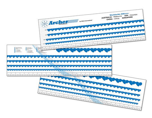 Archer Chain Measuring Chart Sticker