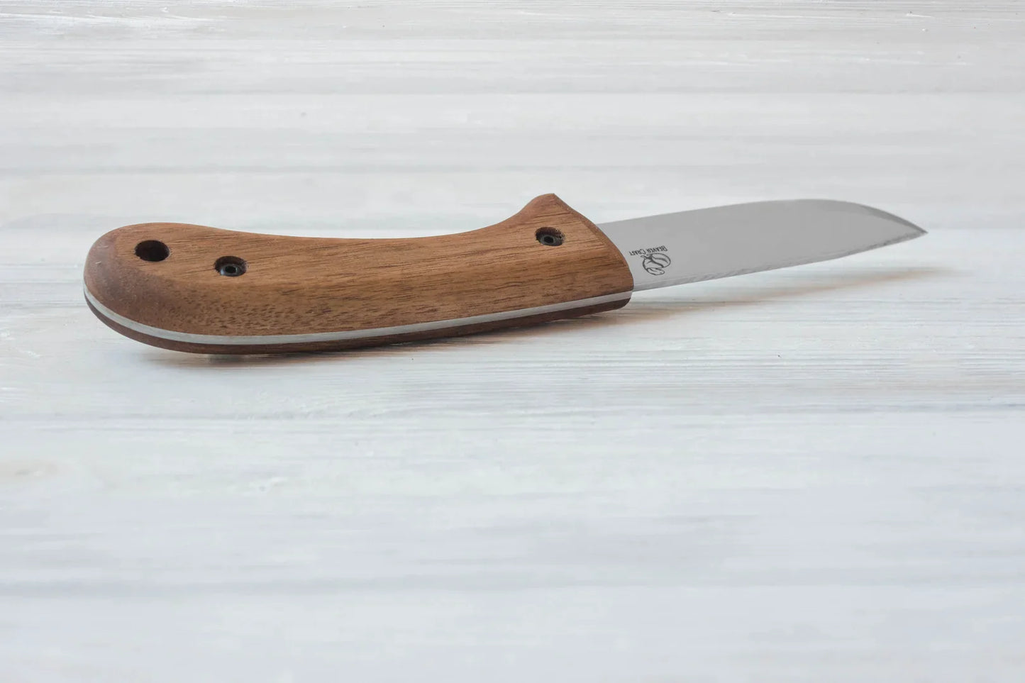 BeaverCraft BSH2 Carbon Steel Bushcraft Knife Walnut Handle with Leather Sheath