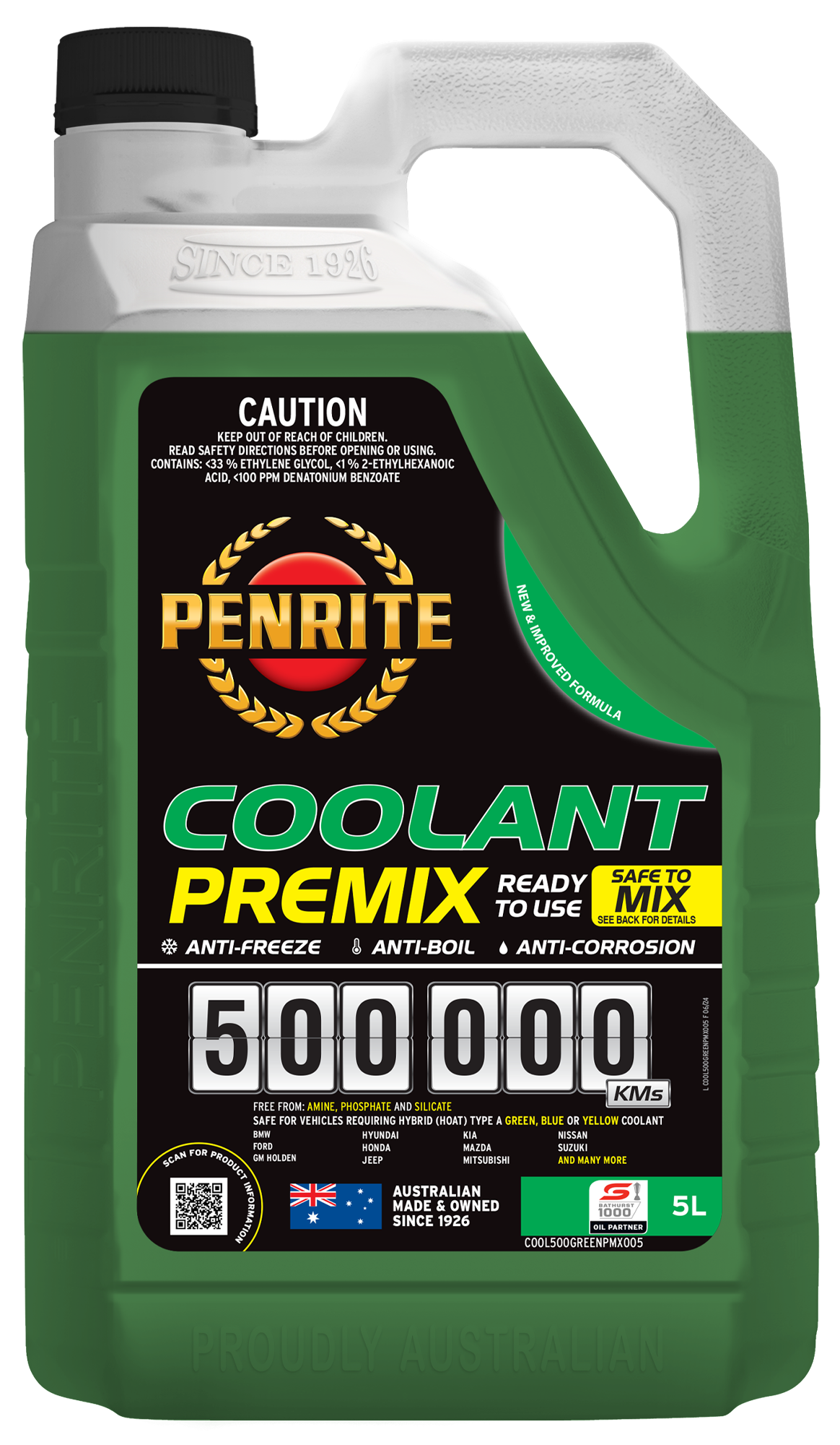 PENRITE 500,000Km Green Cool Premix