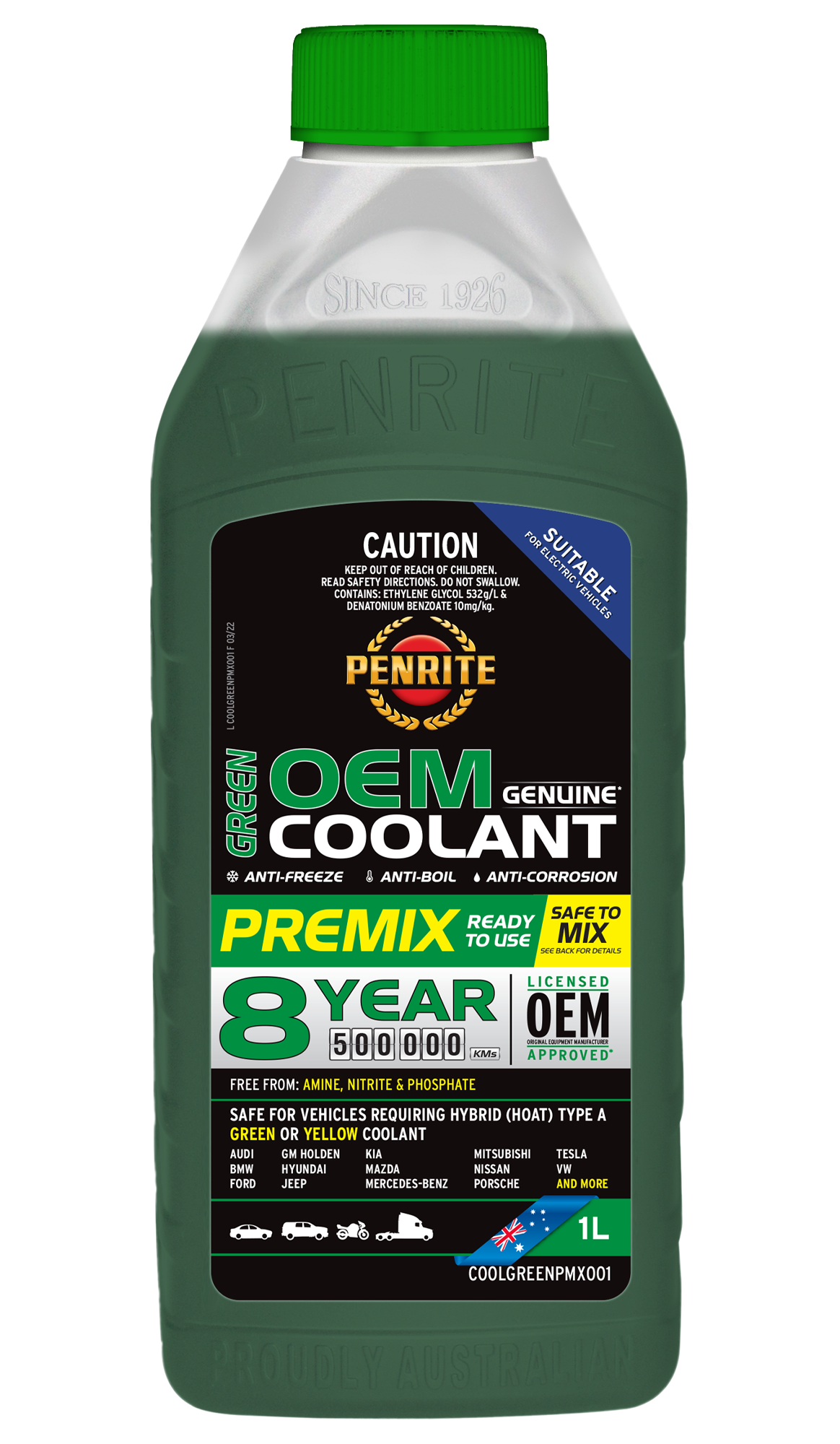 PENRITE Green Oem Coolant Premix