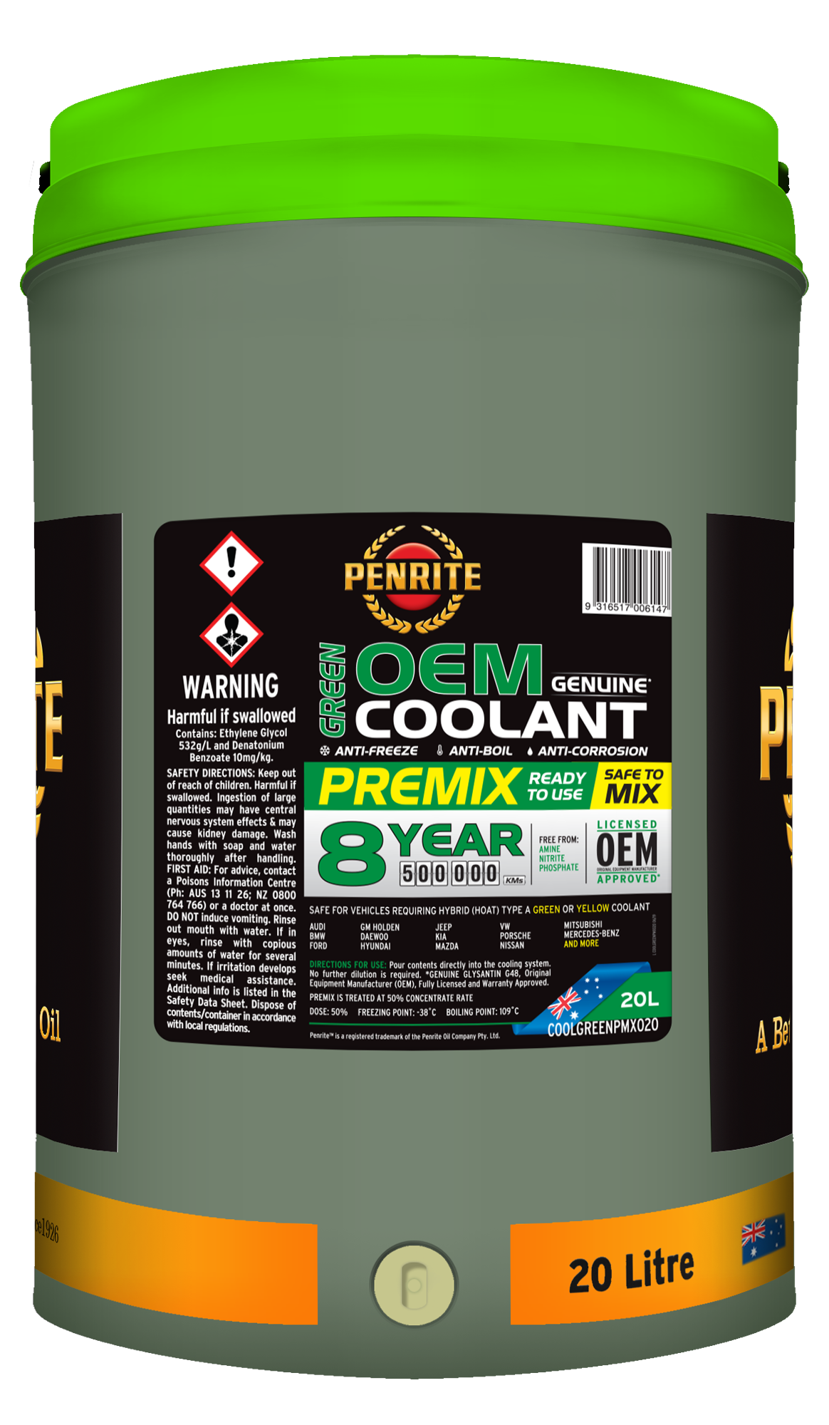 PENRITE Green Oem Coolant Premix